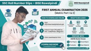 SSC Roll Number Slips First Annual 2026 – BISE Rawalpindi (Download Online)