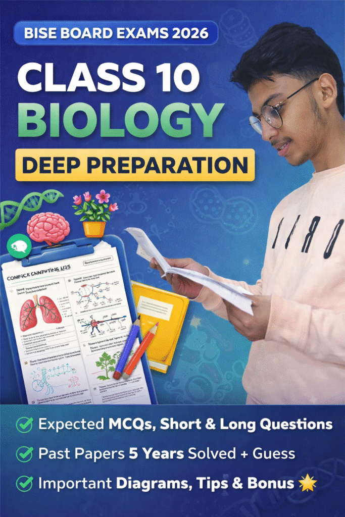 🧬 BIOLOGY CLASS 10 – CHAPTER-WISE DEEP PAPER (2026)