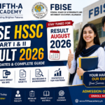 FBISE HSSC Part I and Part II Result 2026 featured image showing latest result updates, expected result date, online result checking, SMS method, gazette, and expert guidance by FIFTH-A Academy.