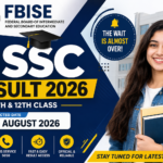 FBISE HSSC Result 2026 for 11th and 12th class students