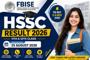 FBISE HSSC Result 2026 for 11th and 12th class students